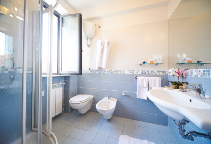 Foto bagno camera doppia o matrimoniale - Hotel Sirio a Lido di Camaiore in Versilia, Toscana