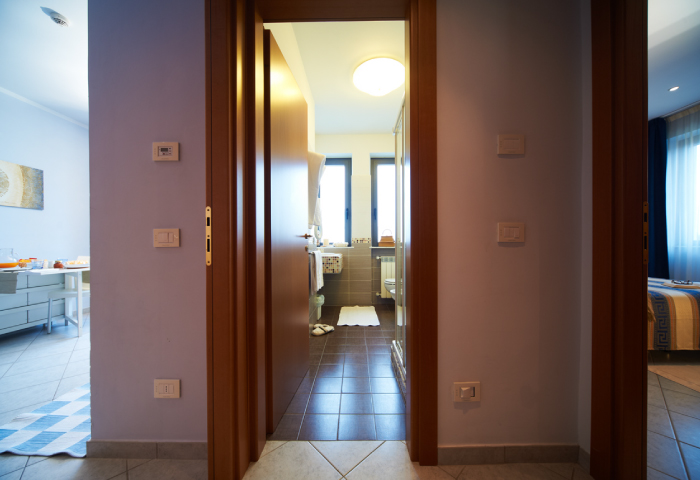 Foto panoramica ingresso appartamento bilocale standard - Hotel Sirio a Lido di Camaiore in Versilia, Toscana