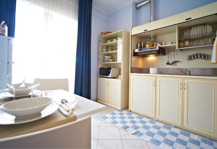 Foto soggiorno appartamento bilocale residence comfort - Hotel Sirio a Lido di Camaiore in Versilia, Toscana