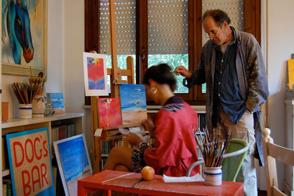 Cordo di pittura in Versilia con Riccardo Corti - Hotel Sirio a Lido di Camaiore in Versilia, Toscana Foto corso di pittura in Versilia con Riccardo Corti - Hotel Sirio a Lido di Camaiore in Versilia, Toscana