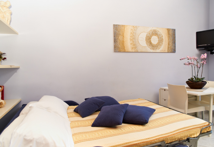 Soggiorno appartamento bilocale con divano letto - Hotel Sirio a Lido di Camaiore in Versilia, Toscana Foto soggiorno appartamento bilocale con divano letto - Hotel Sirio a Lido di Camaiore in Versilia, Toscana